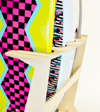 freestanding storage and display rack for surfboards