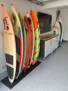 surfboard storage and display rack