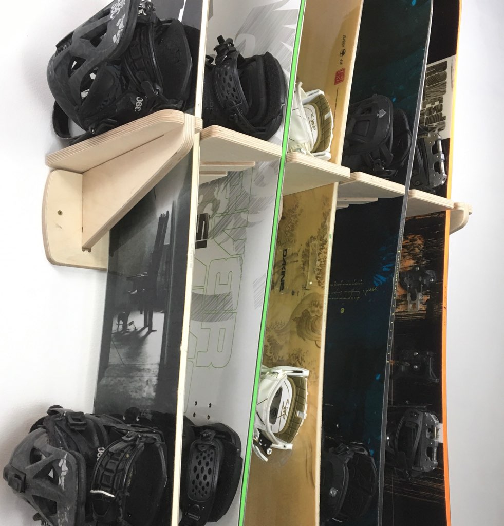 Snowboard wall online rack