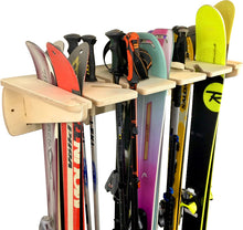 Load image into Gallery viewer, ski storage rack for wall