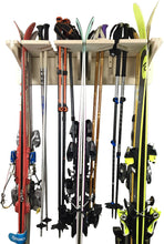 Load image into Gallery viewer, wall mounted ski storage rack