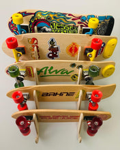 slotted skateboard wall rack