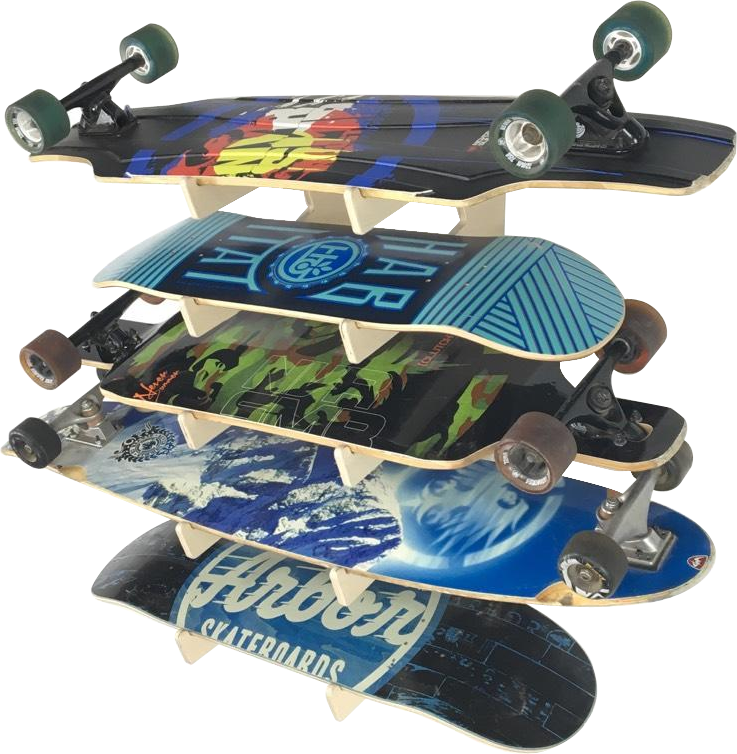 Showcase Skateboard Wall Rack 