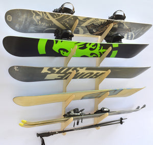 Vertical snowboard wall mount
