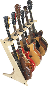 freestanding storage and display stand for guitars