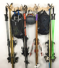 Load image into Gallery viewer, wall mounted ski storage rack