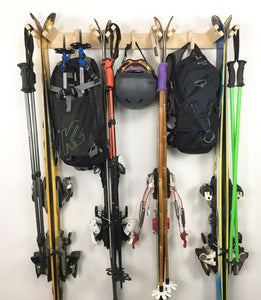 wall mounted ski storage rack