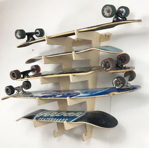THE SHOWCASE skateboard wall rack