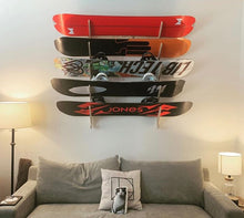 Load image into Gallery viewer, wall mounted snowboard display rack