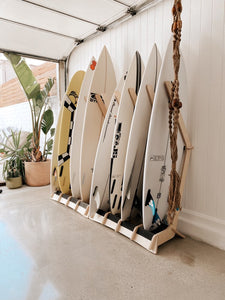 Freestanding Surfboard Storage Display Rack