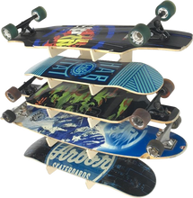 Load image into Gallery viewer, skateboard and longboard storage rack for wall